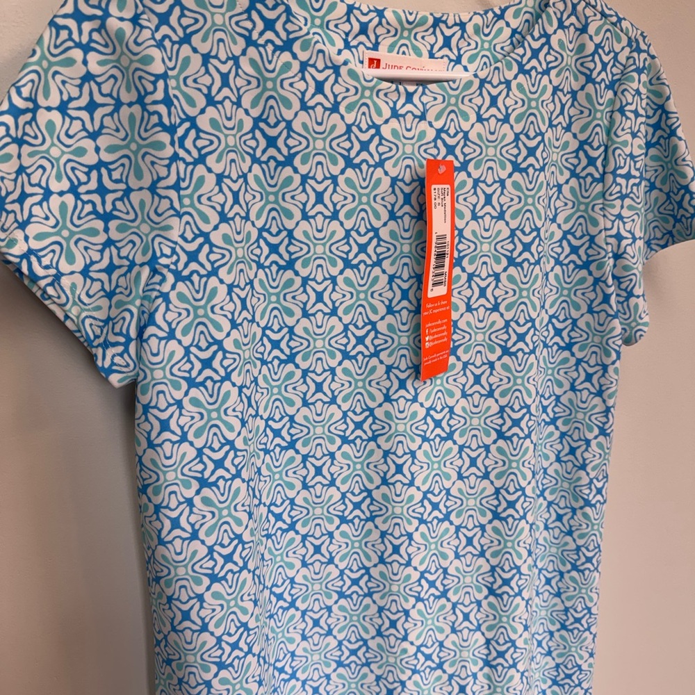 NWT Jude Connally Blue and White Floral Dress Small - Picture 8 of 8